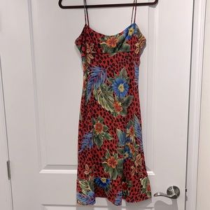 BCBG dress, tropical floral! Wore it vacationing in Miami, show stopper!